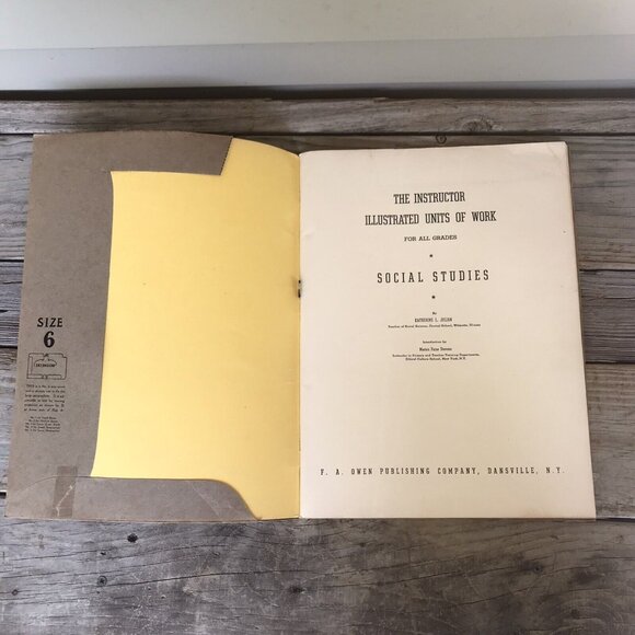 1937 Social Studies Book, “The Instructor Illustrated Units Of Work” Vintage - Picture 3 of 10